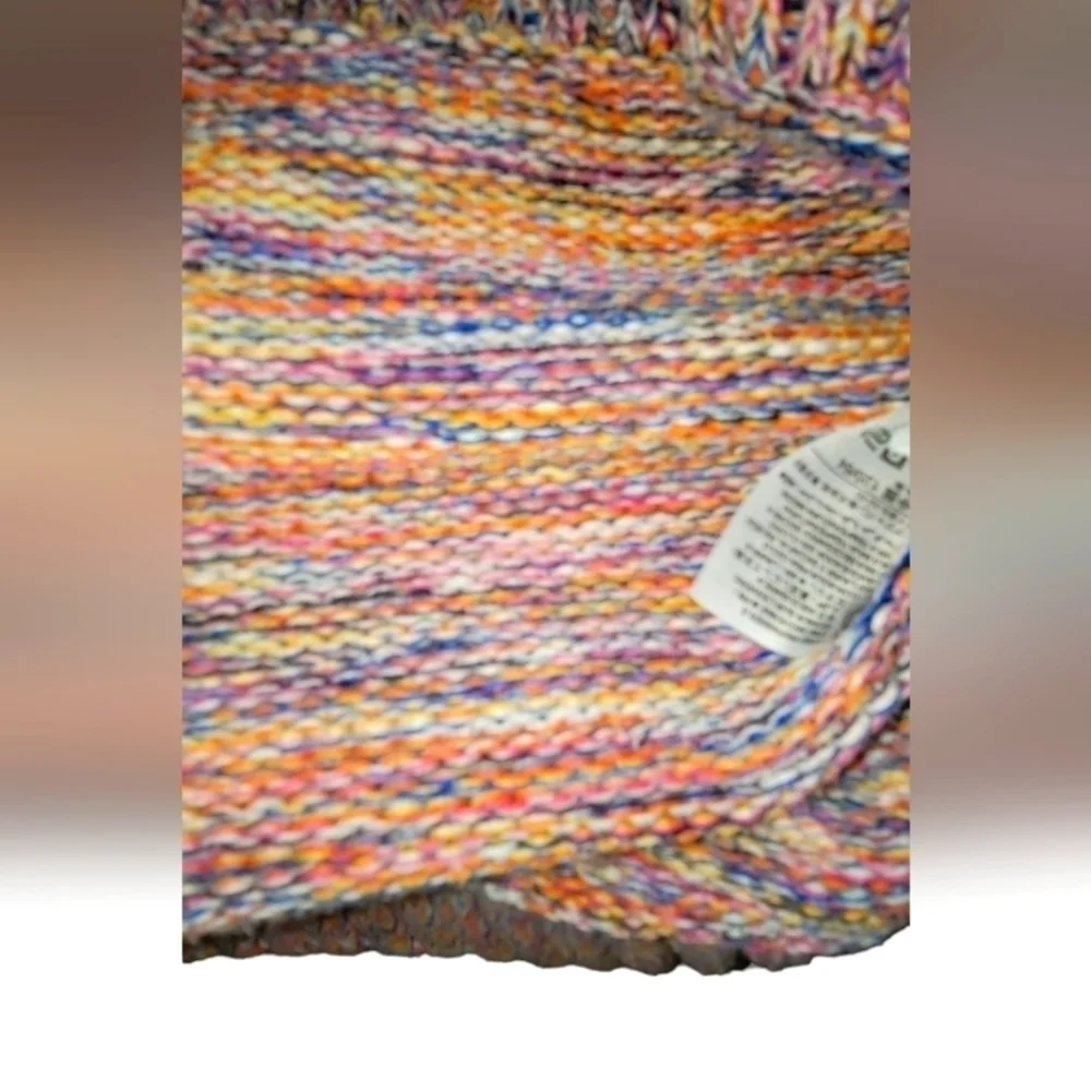 Gap Kids Multi Color High Low Woven Sweater